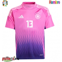 Camiseta Alemania Thomas Muller #13 Visitante Equipación Eurocopa 2024 manga corta